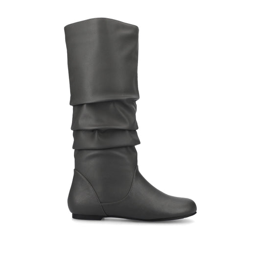 Journee JAYNE KNEE HIGH BOOTS IN WIDE CALF - Grey