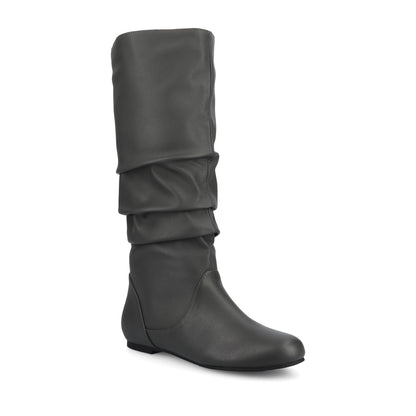 Journee JAYNE KNEE HIGH BOOTS IN WIDE CALF - Grey