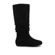 Black Faux Suede