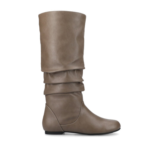 Journee JAYNE KNEE HIGH BOOTS IN WIDE CALF - Taupe