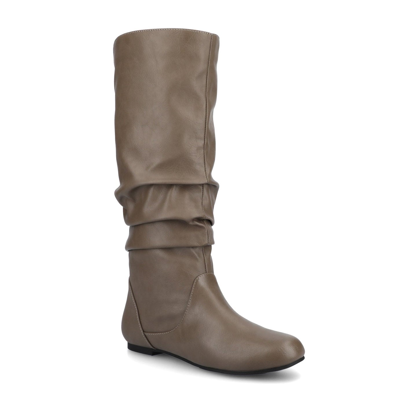 Journee JAYNE KNEE HIGH BOOTS IN WIDE CALF - Taupe