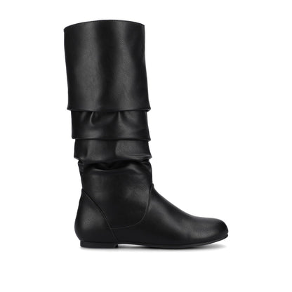 Journee JAYNE KNEE HIGH BOOTS IN WIDE CALF - Black