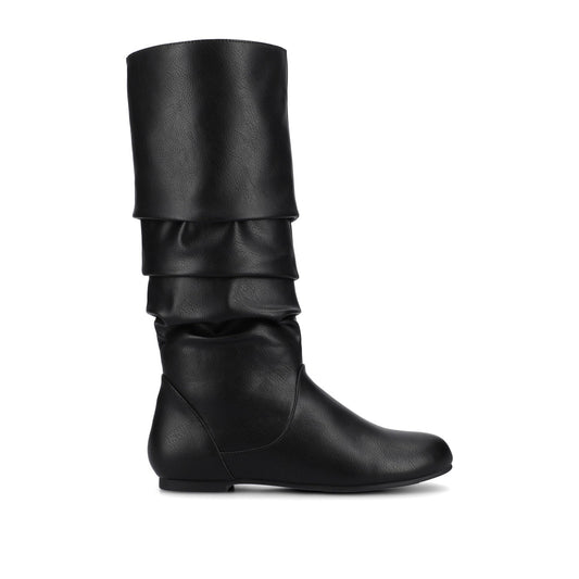Journee JAYNE KNEE HIGH BOOTS IN WIDE CALF - Black