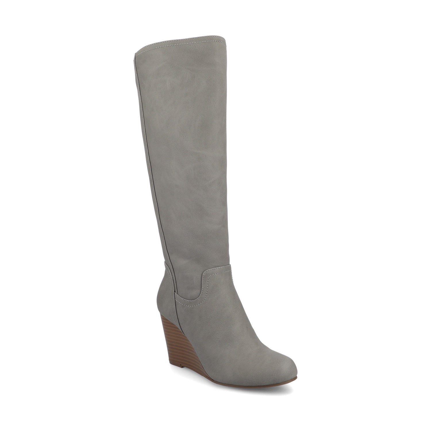 Journee LANGLY KNEE-HIGH BOOTS IN WIDE CALF - Grey
