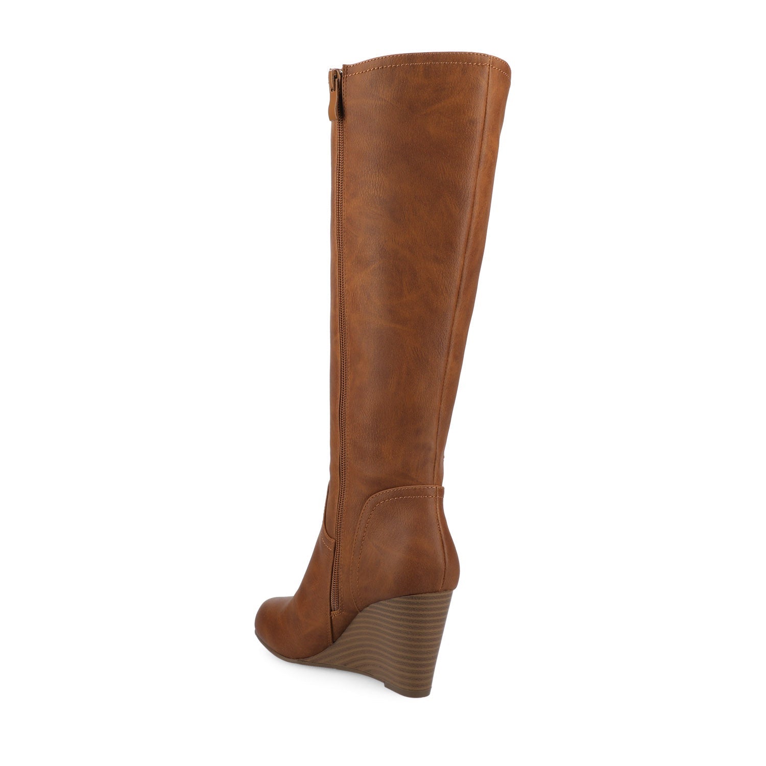 Journee LANGLY KNEE-HIGH BOOTS IN WIDE CALF - Brown