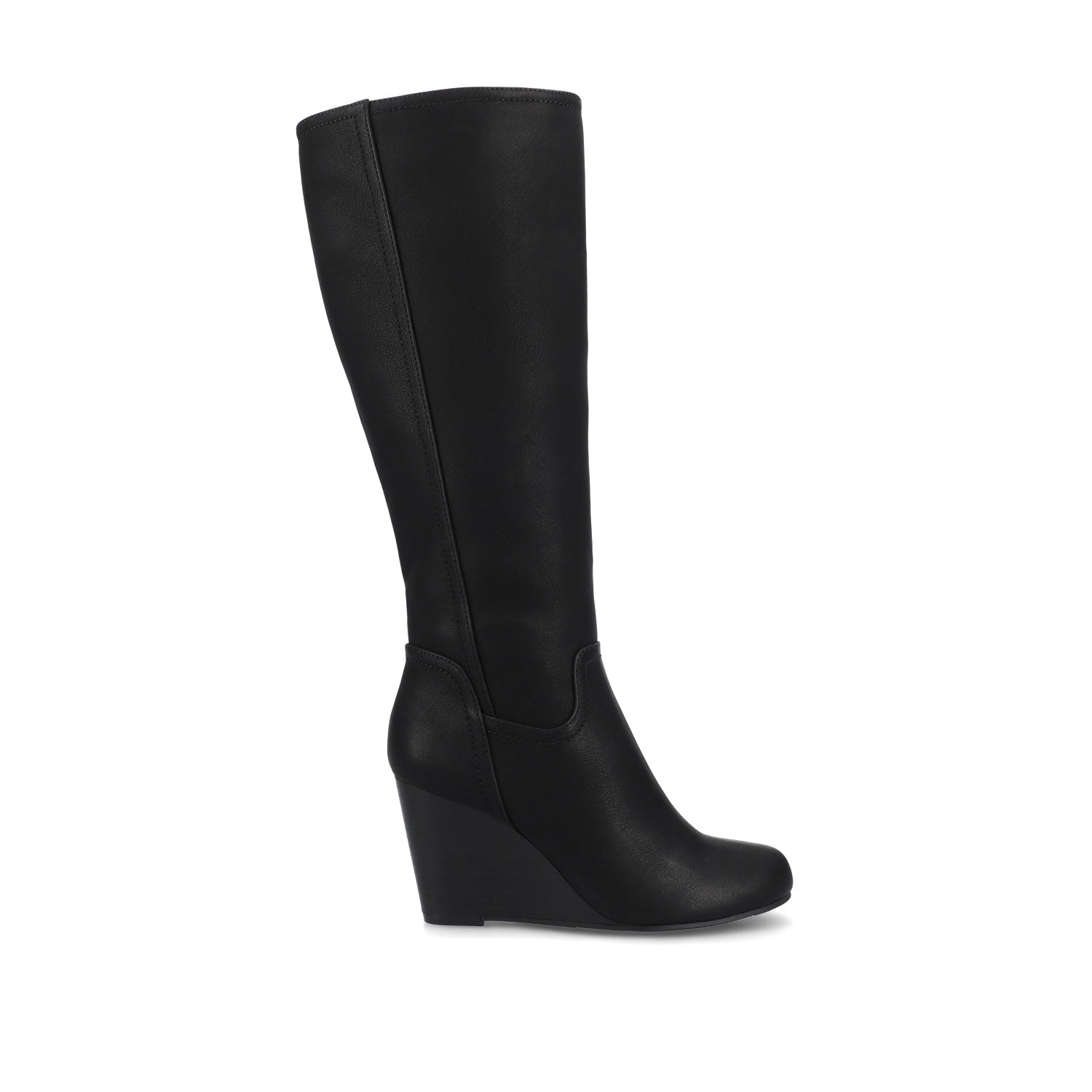 Journee LANGLY KNEE-HIGH BOOTS IN WIDE CALF - Black