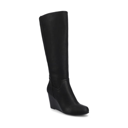 Journee LANGLY KNEE-HIGH BOOTS IN WIDE CALF - Black