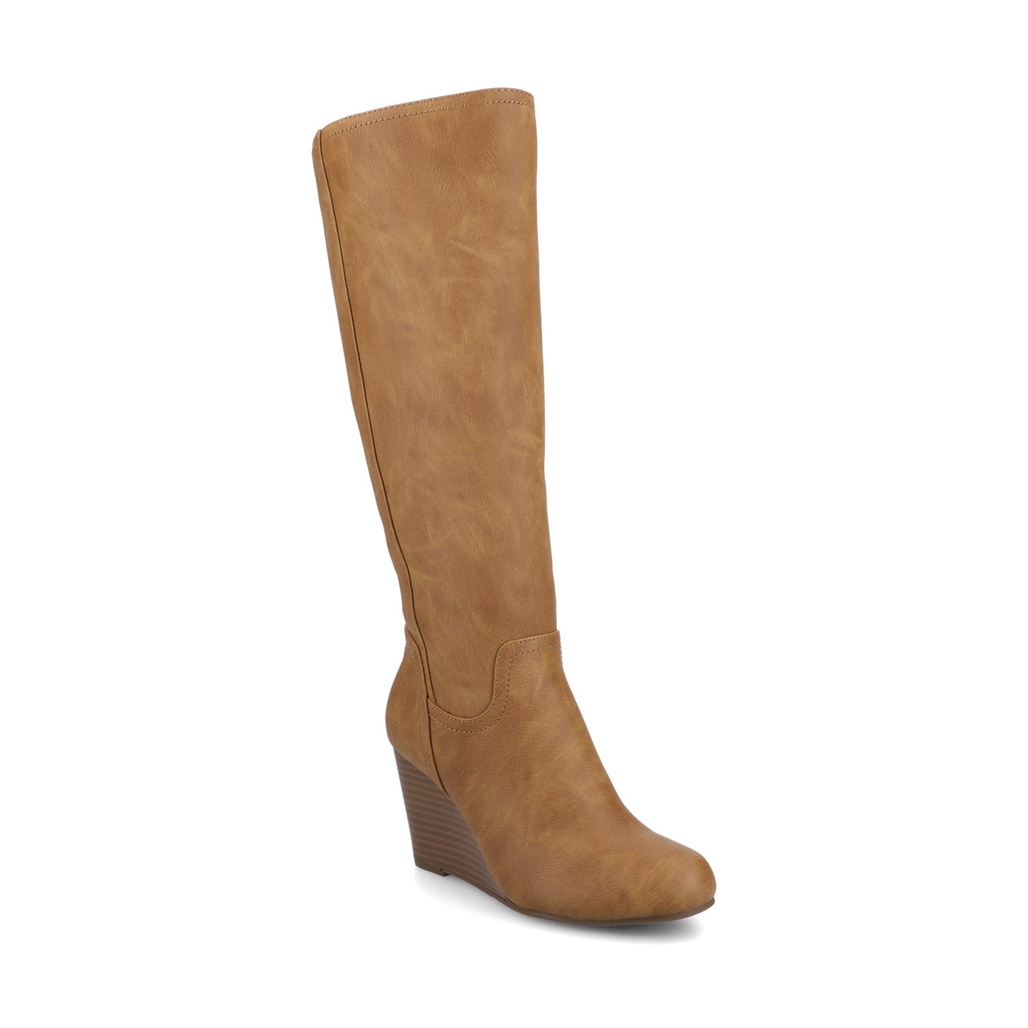 Journee LANGLY KNEE-HIGH BOOTS IN WIDE CALF - Tan