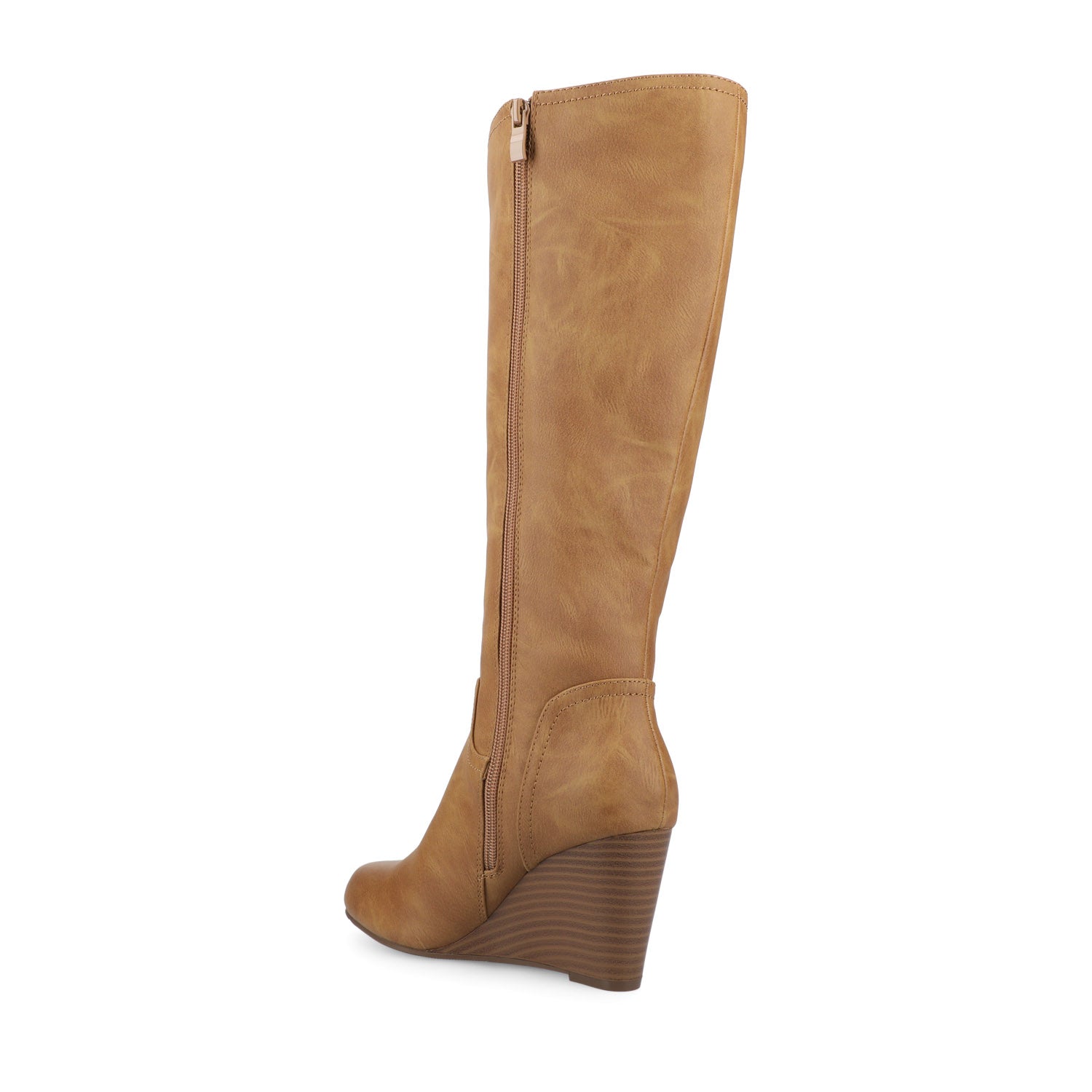 Journee LANGLY KNEE-HIGH BOOTS IN WIDE CALF - Tan