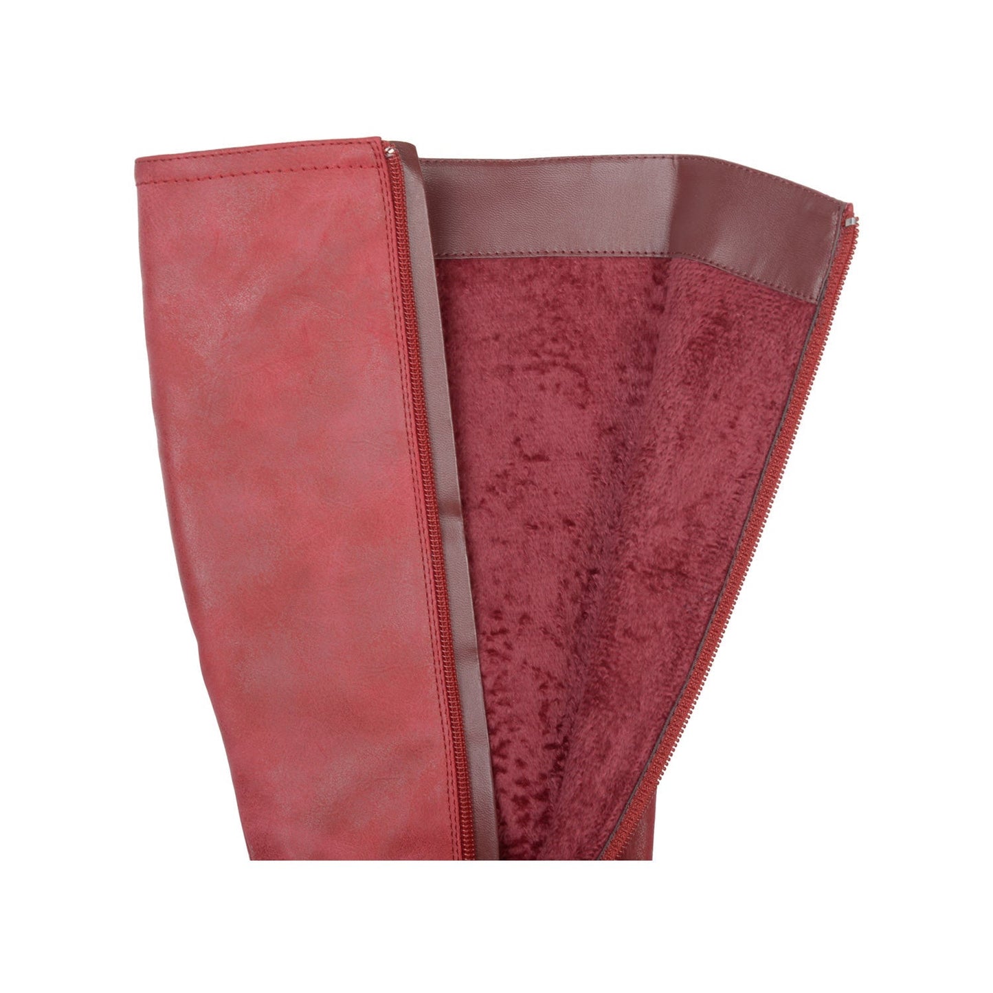 Journee LANGLY KNEE-HIGH BOOTS IN WIDE CALF - Red