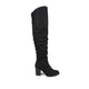 Black Faux Suede