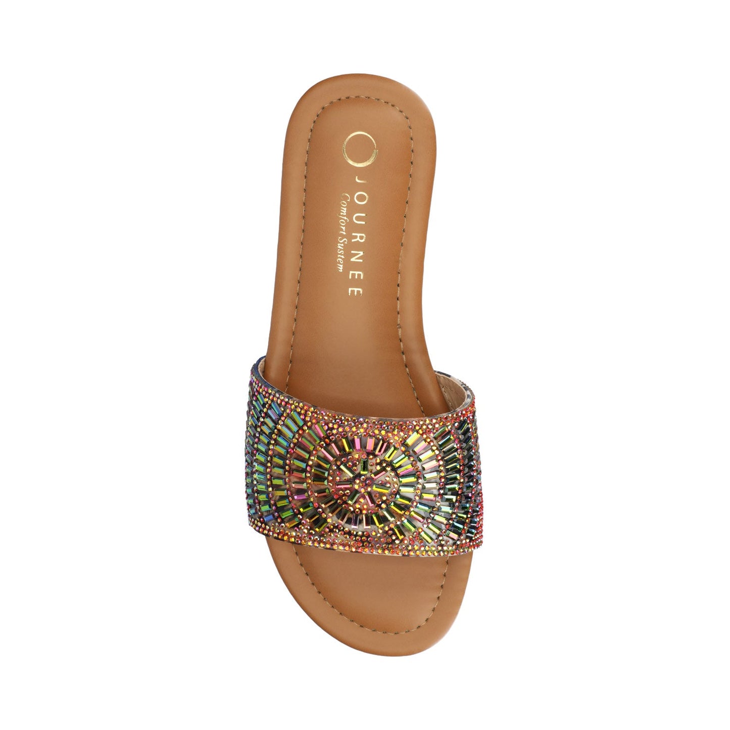 Journee MARIA SLIP ON SANDALS - Multi