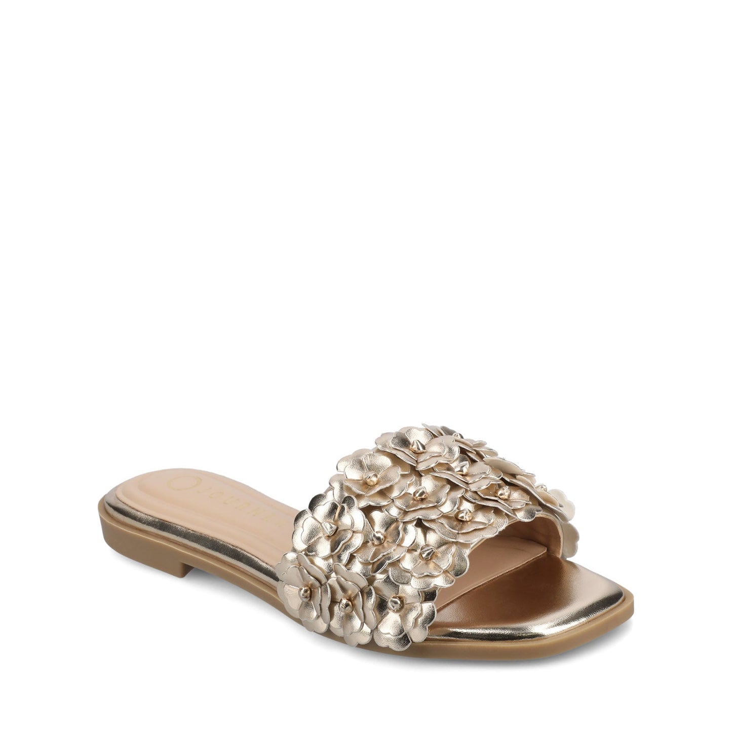 Journee AZALEA SLIP ON SANDALS - Gold