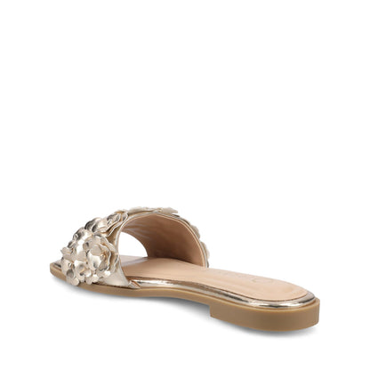 Journee AZALEA SLIP ON SANDALS - Gold