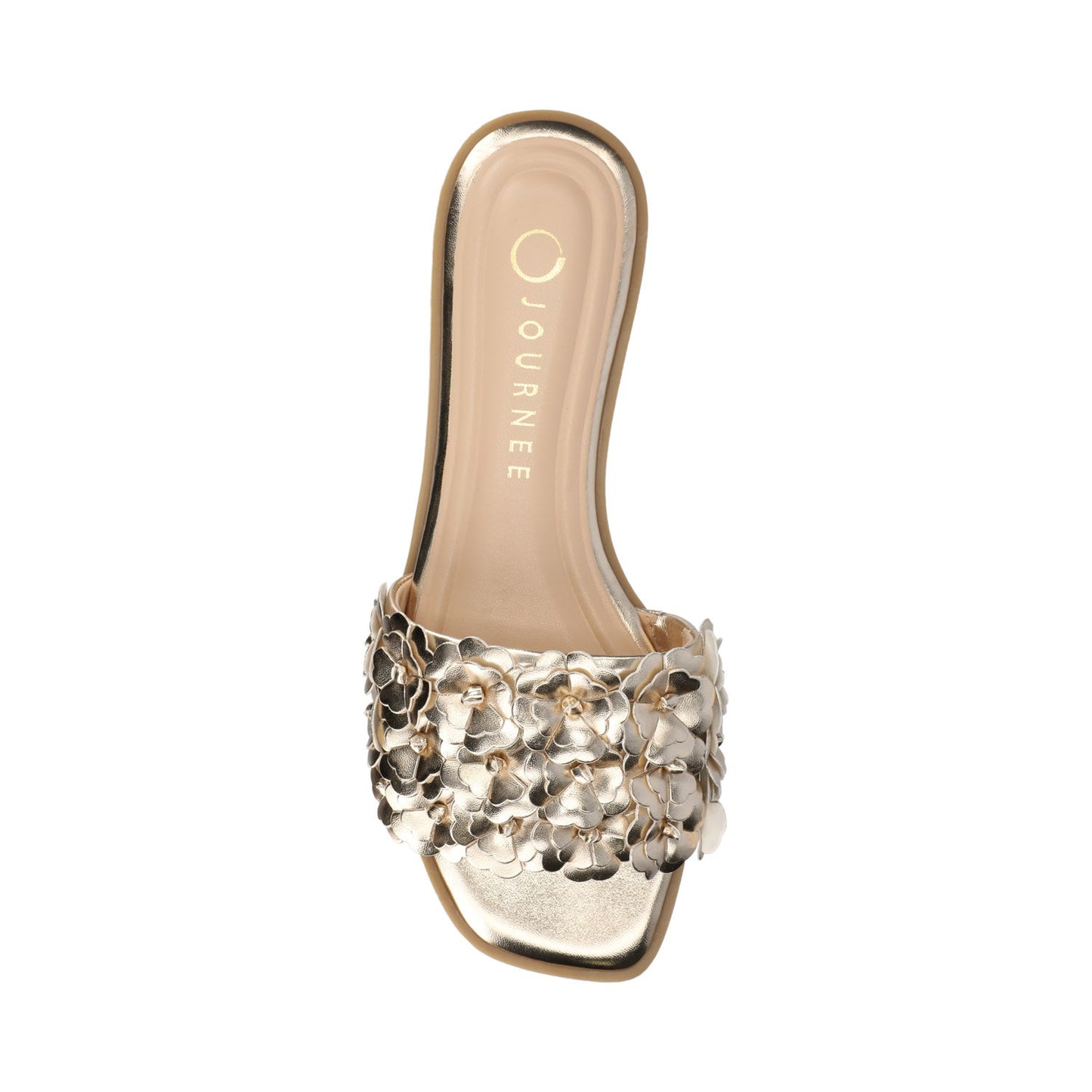 Journee AZALEA SLIP ON SANDALS - Gold