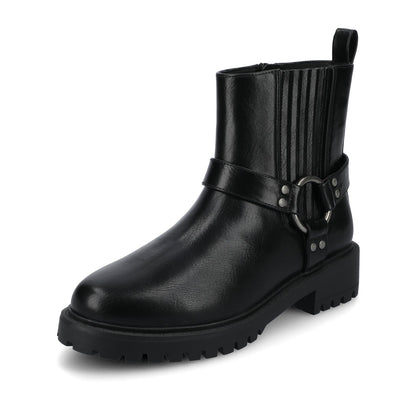 Journee KALISTAH MOTORCYCLE BOOTIES - Black
