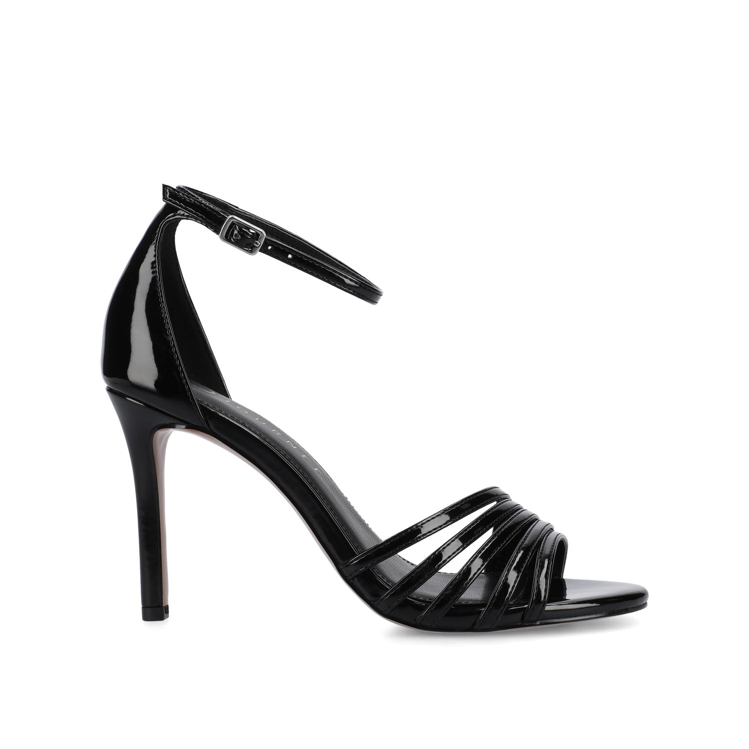 Journee FELICITY STRAPY SANDALS - Patent/Black