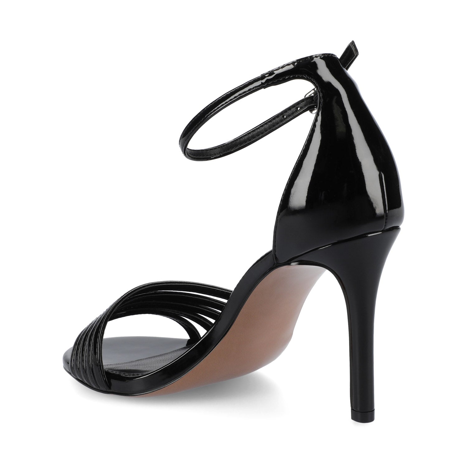 Journee FELICITY STRAPY SANDALS - Patent/Black