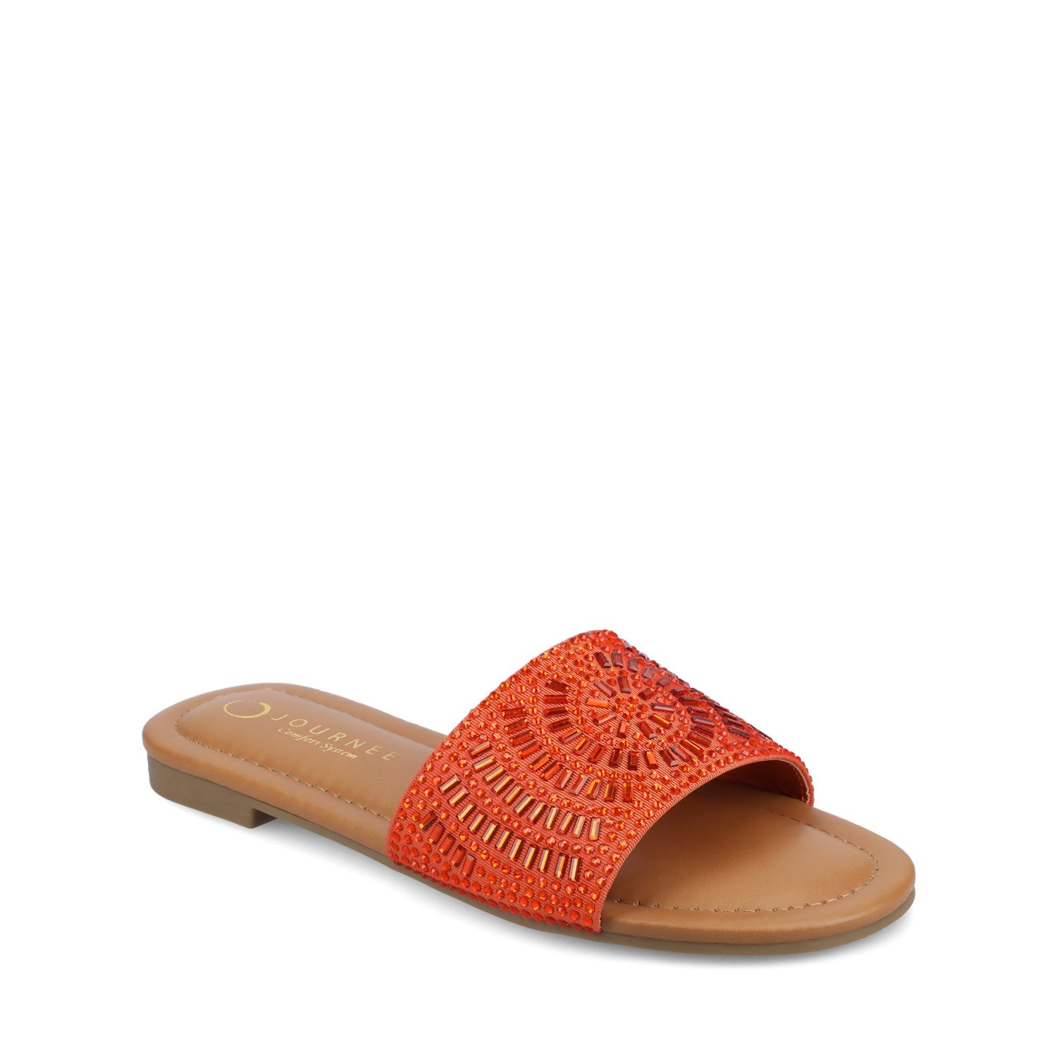 Journee MARIA SLIP ON SANDALS - Orange