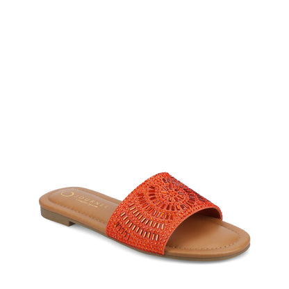 Journee MARIA SLIP ON SANDALS - Orange
