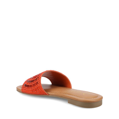 Journee MARIA SLIP ON SANDALS - Orange