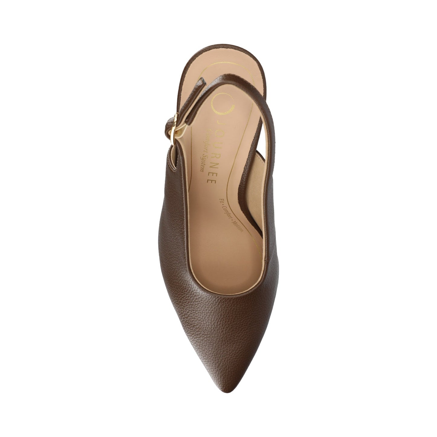 Journee VERENA SLING BACK PUMPS - Chocolate