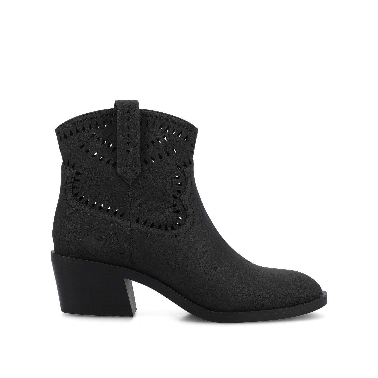 Journee CHEYENNE WESTERN BOOTIES - Black