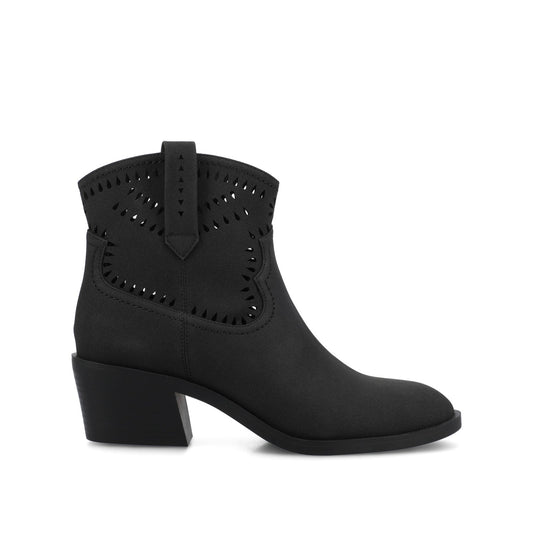 Journee CHEYENNE WESTERN BOOTIES - Black