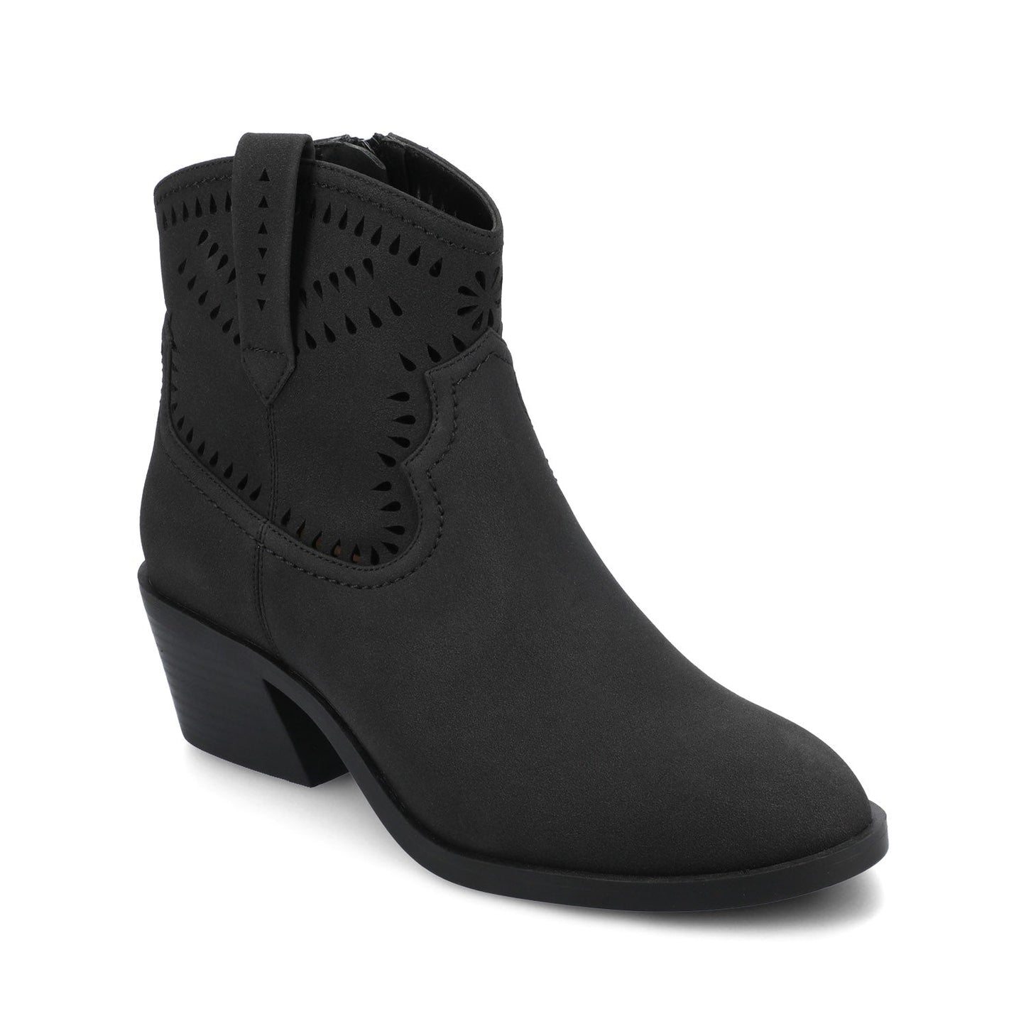 Journee CHEYENNE WESTERN BOOTIES - Black