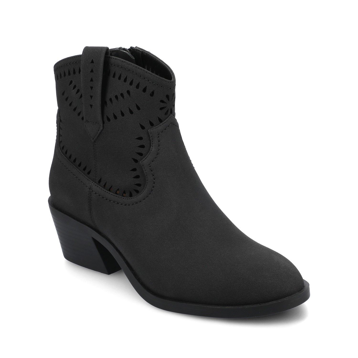 Journee CHEYENNE WESTERN BOOTIES - Black