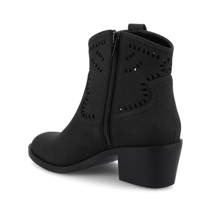 Journee CHEYENNE WESTERN BOOTIES - Black