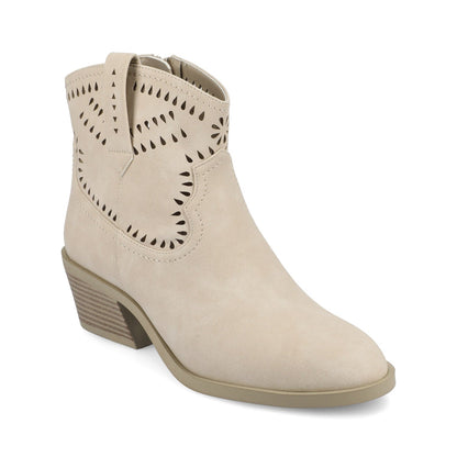 Journee CHEYENNE WESTERN BOOTIES - Taupe