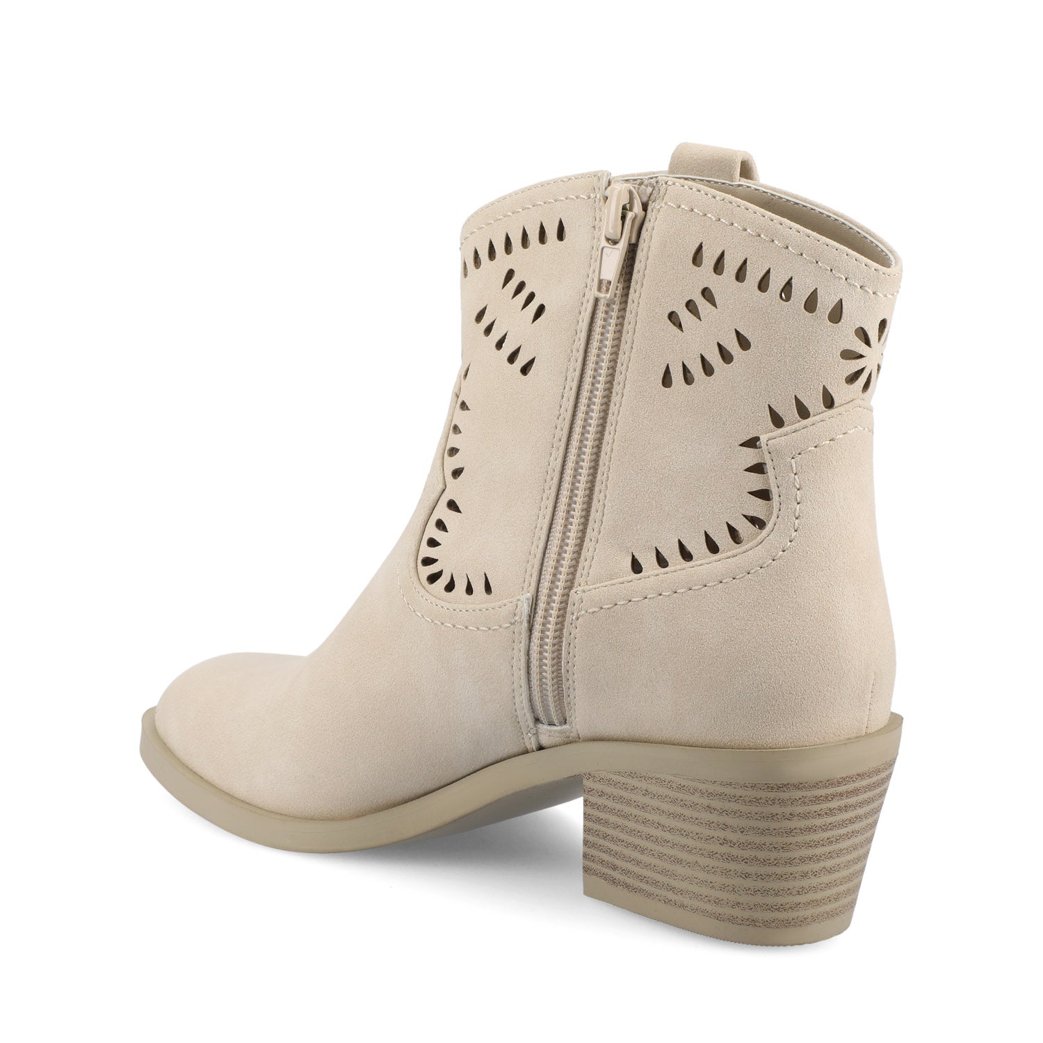 Journee CHEYENNE WESTERN BOOTIES - Taupe
