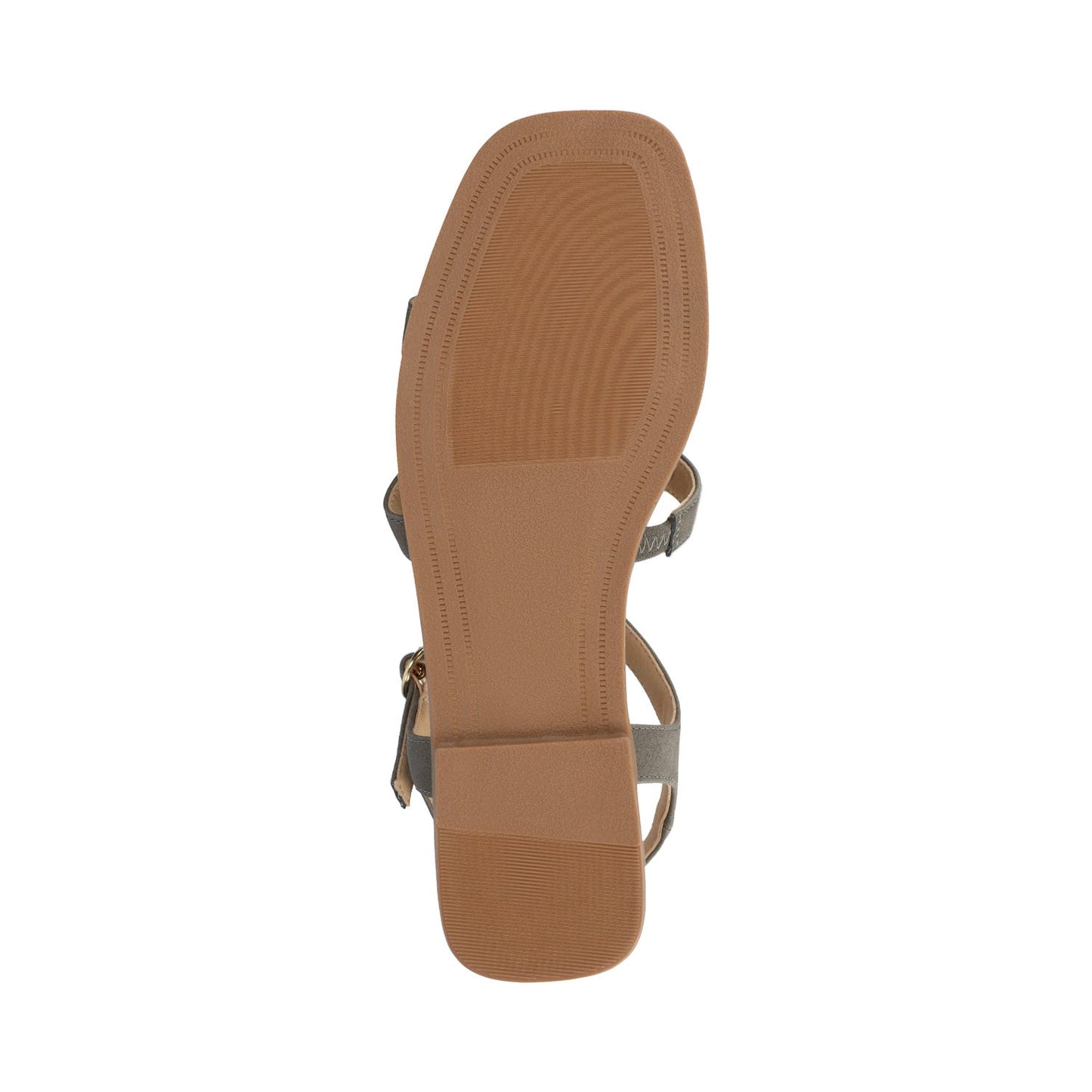 Journee BRILEY ANKLE STRAP SANDALS - Greige Nubuck
