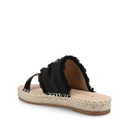 Journee KEELEE ESPADRILLE SANDALS - Black