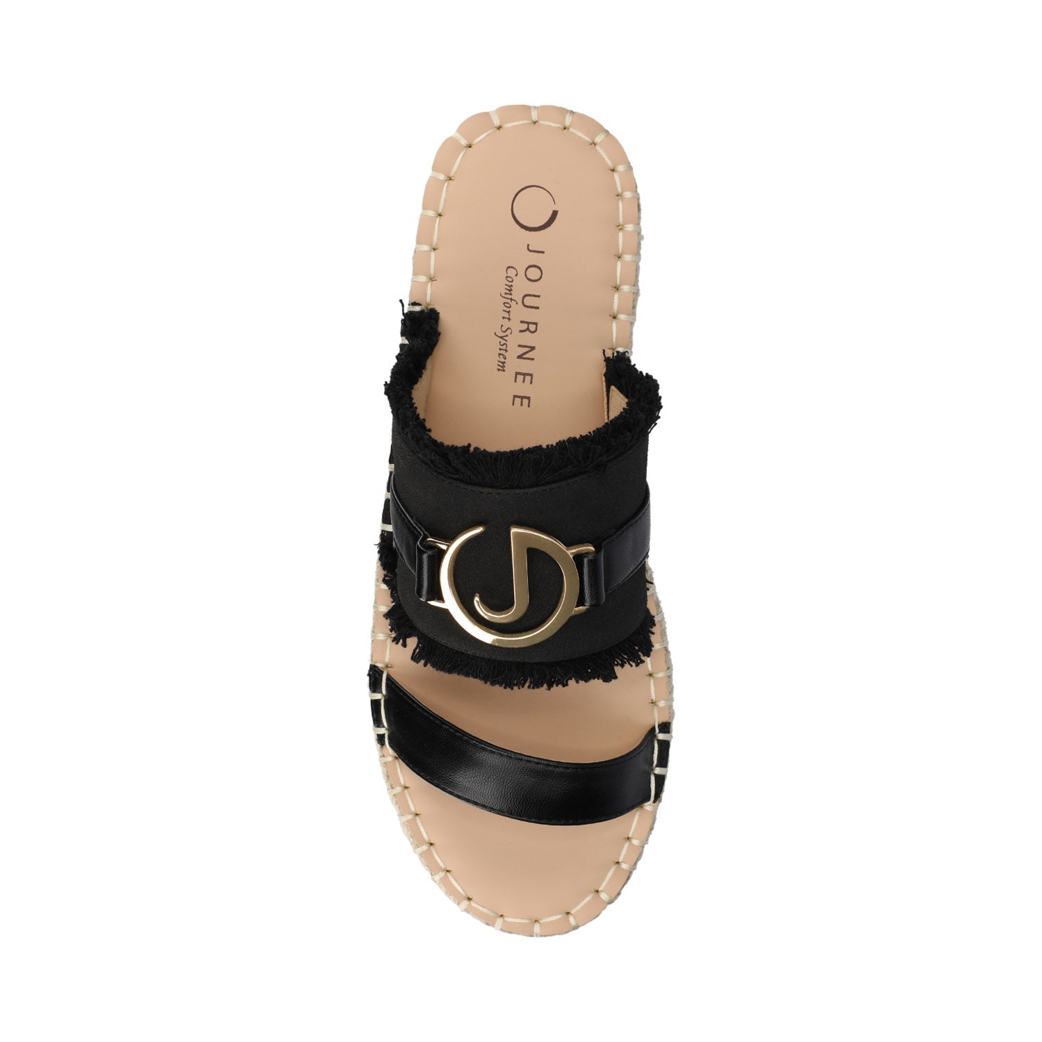 Journee KEELEE ESPADRILLE SANDALS - Black