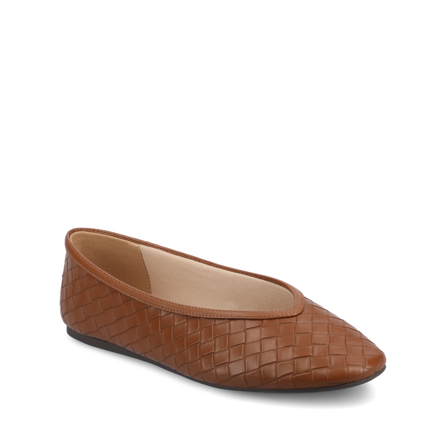 Journee FORTUNE BALLET FLATS - Tan Woven