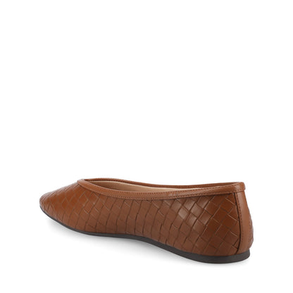 Journee FORTUNE BALLET FLATS - Tan Woven