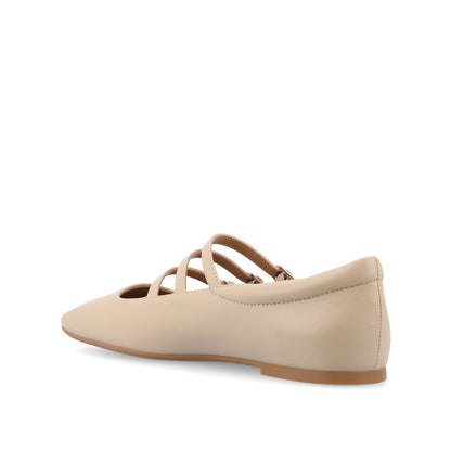 Journee DARLIN BALLET FLATS IN VEGAN LEATHER - Nude PU