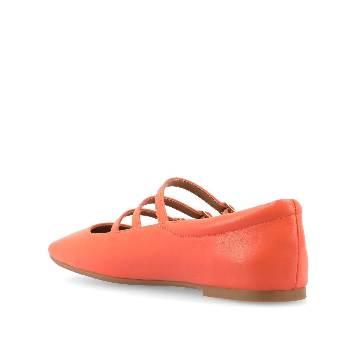 Journee DARLIN BALLET FLATS IN VEGAN LEATHER - Orange PU