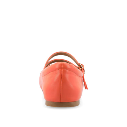 Journee DARLIN BALLET FLATS IN VEGAN LEATHER - Orange PU