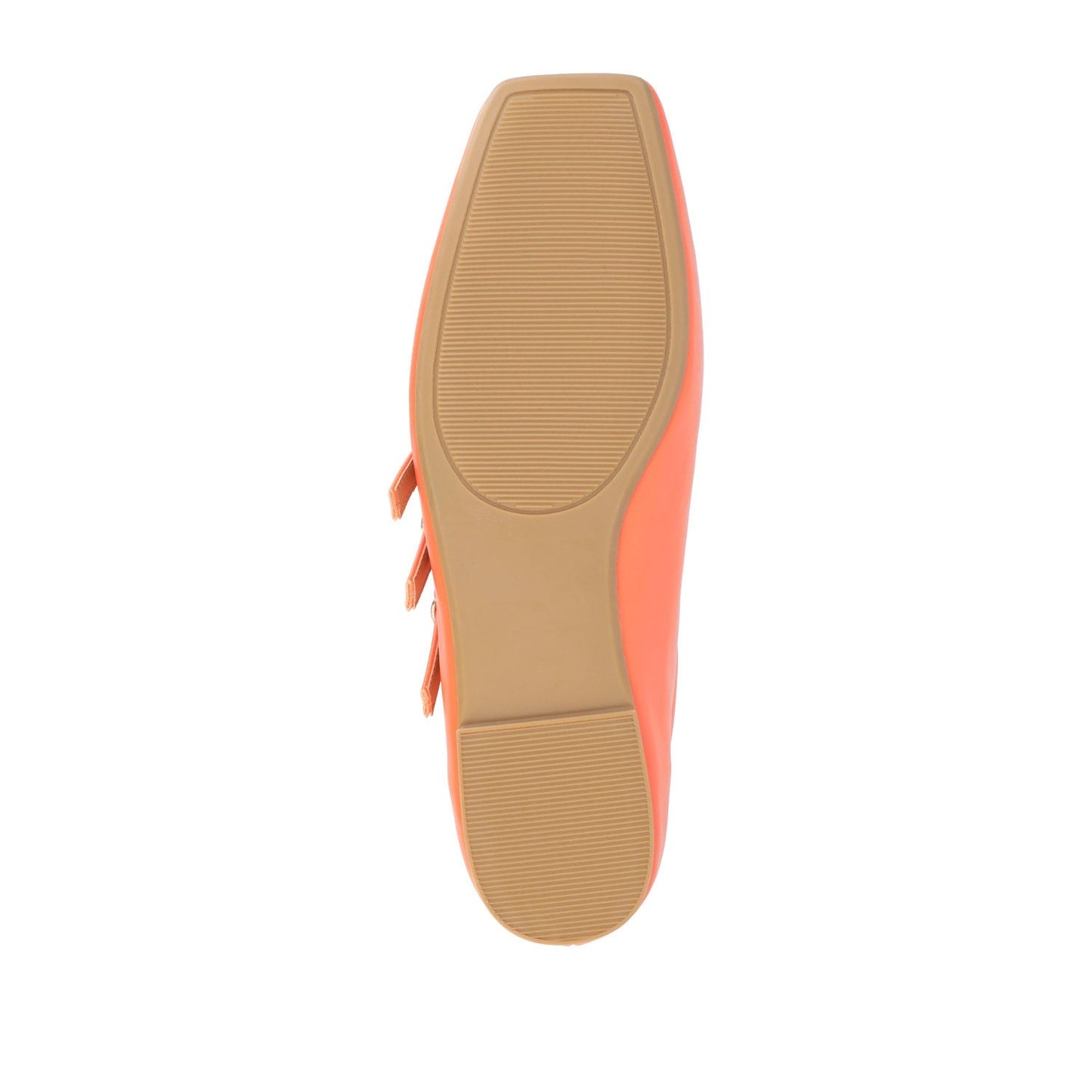 Journee DARLIN BALLET FLATS IN VEGAN LEATHER - Orange PU