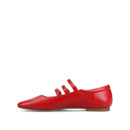 Journee DARLIN BALLET FLATS IN VEGAN LEATHER - Red PU