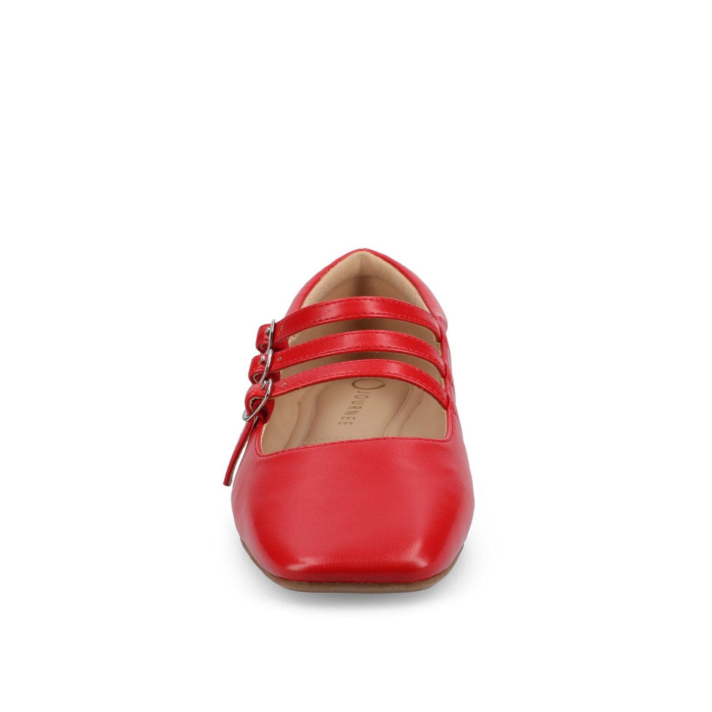 Journee DARLIN BALLET FLATS IN VEGAN LEATHER - Red PU