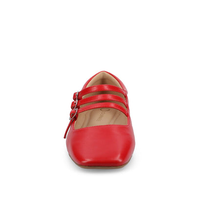 Journee DARLIN BALLET FLATS IN VEGAN LEATHER - Red PU