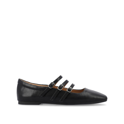 Journee DARLIN BALLET FLATS IN VEGAN LEATHER - Black PU
