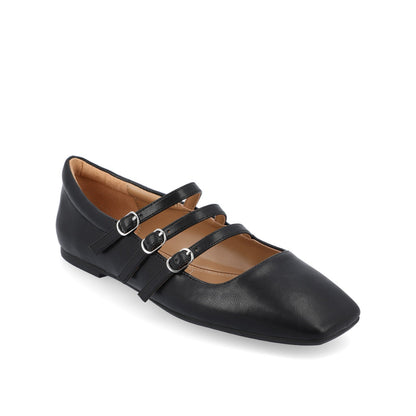 Journee DARLIN BALLET FLATS IN VEGAN LEATHER - Black PU