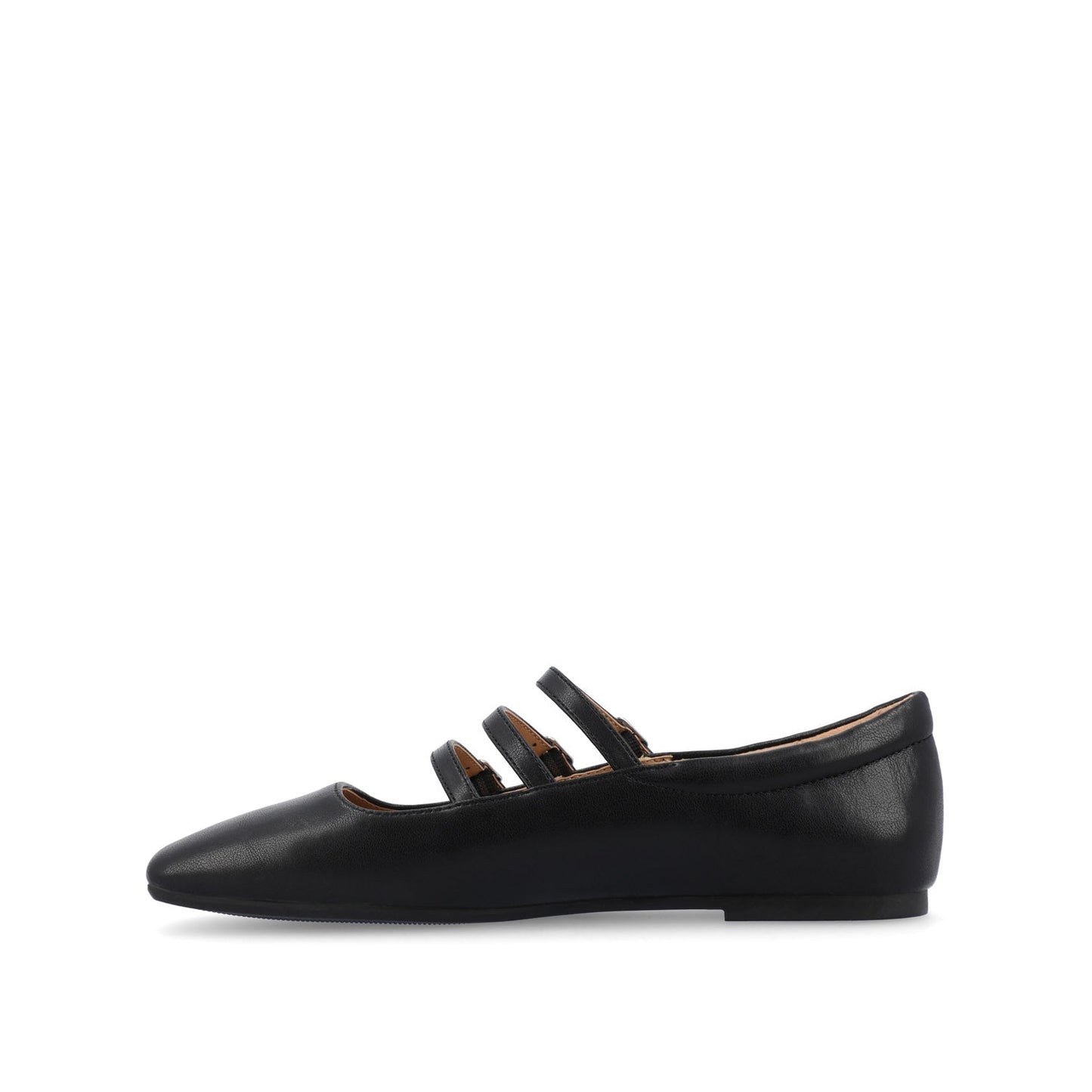Journee DARLIN BALLET FLATS IN VEGAN LEATHER - Black PU