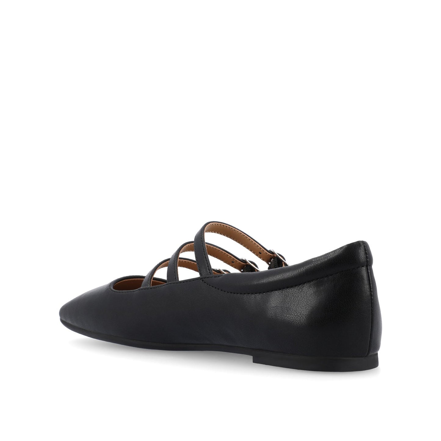 Journee DARLIN BALLET FLATS IN VEGAN LEATHER - Black PU