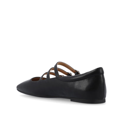 Journee DARLIN BALLET FLATS IN VEGAN LEATHER - Black PU